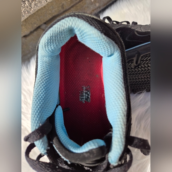 Skechers Work Shoes Women's Flex Sole Size US 7.5 Black & Blue Alloy Toe - Picture 14 of 14